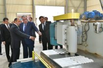 Президент Республики Таджикистан Эмомали Рахмон в Ванчском районе открыл предприятия по производству кальцита, обработке мрамора и декоративных камней ЗАО «Мармар Стоун»