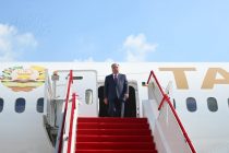Президент Республики Таджикистан Эмомали Рахмон прибыл c рабочим визитом в город Тяньцзинь Китайской Народной Республики