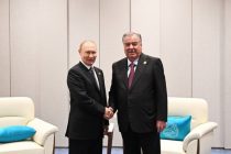 Президент Республики Таджикистан Эмомали Рахмон провел встречу с Президентом Российской Федерации Владимиром Путиным