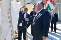 Лидер нации Эмомали Рахмон в Бальджуванском районе дал старт деятельности новых промышленных предприятий