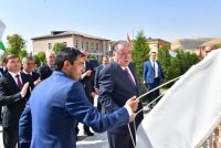 Президент Республики Таджикистан Эмомали Рахмон в Бальджуванском районе открыл Президентскую школу для одарённых учащихся