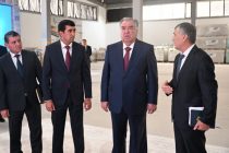 Глава государства Эмомали Рахмон в городе Вахдате дал старт деятельности ещё одного промышленного предприятия – ООО «Зиннат гач»