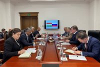 Делегация Парламента Российской Федерации ознакомилась с новым зданием Парламента Таджикистана