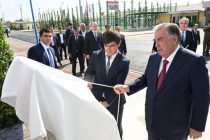 Глава государства Эмомали Рахмон в Восейском районе сдал в эксплуатацию здание спортивного комплекса имени Лолахона Каххарова