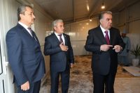Президент Республики Таджикистан Эмомали Рахмон в Дангаринском районе открыл птицеводческое предприятие ООО «Парандаи Пушинг»