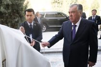 Президент Республики Таджикистан Эмомали Рахмон открыл центральный стадион в районе Темурмалик
