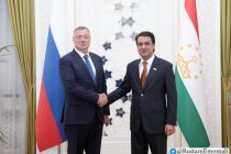 Председатель Маджлиси милли Маджлиси Оли Республики Таджикистан Рустами Эмомали встретился с заместителем Председателя Правительства Российской Федерации Маратом Хуснуллиным