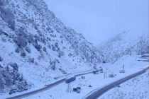 IRS. На автодороге «Душанбе — Чанак» высота снега достигает 15 сантиметров