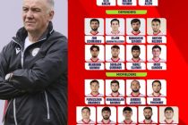 Объявлен состав сборной Таджикистана по футболу на отборочный матч Кубка Азии-2027 против Восточного Тимора