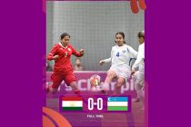 ЧЕМПИОНАТ CAFA-2025. Женская молодежная сборная Таджикистана (U-18) сыграла вничью со сборной Узбекистана