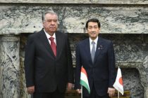 Президент Республики Таджикистан Эмомали Рахмон встретился с Председателем Палаты советников Парламента Японии Секигучи Масакадзу