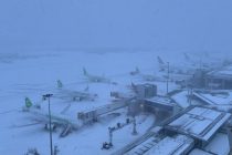 Из-за снегопада в аэропортах Парижа отменили более 100 рейсов