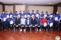 В Душанбе завершились курсы для тренеров по вратарям