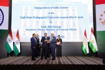 Уголок индийской культуры и литературы открыли в Таджикском государственном педагогическом университете