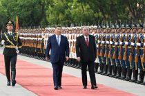 Официальная церемония встречи Президента Республики Таджикистан Эмомали Рахмона в городе Пекине