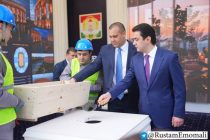 Председатель города Душанбе Рустами Эмомали дал старт началу строительных работ Комплекса бокса и пятизвёздочной гостиницы