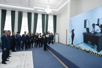 Президент Республики Таджикистан Эмомали Рахмон дистанционно открыл 4 объекта в городе Худжанде и Кухистони Мастчохском районе