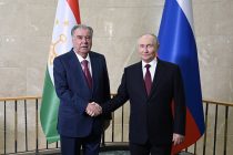 Президент Республики Таджикистан Эмомали Рахмон встретился с Президентом Российской Федерации Владимиром Путиным