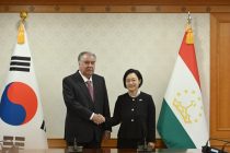 Президент Республики Таджикистан  Эмомали Рахмон встретился с Премьер-министром Республики Корея Хан Сон Сук