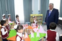 Президент Республики Таджикистан Эмомали Рахмон в Восейском районе ввёл в эксплуатацию детский сад «Махдия»