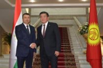 Сарвазири Ҷумҳурии Тоҷикистон Қоҳир Расулзода бо Президенти Ҷумҳурии Қирғизистон Сооронбой Жээнбеков мулоқот намуд