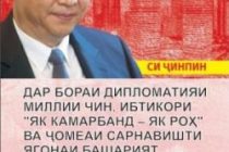 Дар Тоҷикистон нахустин маҷмӯаи суханрониҳои сарвари Чин ба нашр расид