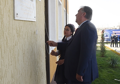 Ифтитоҳи Муассисаи таҳсилоти миёнаи умумии № 48 ва шиносоӣ бо лоиҳаи сохтмони бинои нави иловагӣ дар ноҳияи Ховалинг