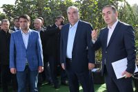 Пешвои миллат Эмомалӣ Раҳмон бо нашъунамои дарахтони сояафкану ороишӣ дар Боғи миллӣ шинос шуданд