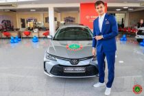 Рустам Ятимов бо автомобили сабукрави «Toyota Carolla» қадрдонӣ шуд