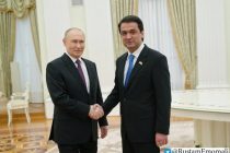 Раиси Маҷлиси миллии Маҷлиси Олии Ҷумҳурии Тоҷикистон  Рустами Эмомалӣ бо Президенти Федератсияи Русия Владимир Путин мулоқот намуданд