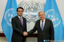 Рустами Эмомалӣ бо Антониу Гутерриш мулоқот намуданд