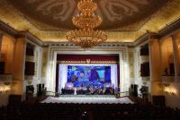 Пешвои миллат Эмомалӣ Раҳмон дар муаррифии оркестри кӯдакон ва наврасони Муассисаи давлатии «Оркестри давлатии симфонӣ» иштирок намуданд