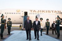 Президенти Ҷумҳурии Тоҷикистон Эмомалӣ Раҳмон вориди шаҳри Остонаи Ҷумҳурии Қазоқистон шуданд