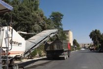 Дар  шаҳри Кӯлоб 1300 метр  роҳ мумфарш карда мешавад