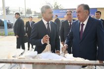Президенти Ҷумҳурии Тоҷикистон Эмомалӣ Раҳмон дар шаҳри Хуҷанд корхонаи коркарди меваю сабзавоти ҶДММ «ДороАртФуд»-ро ба истифода доданд