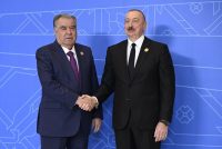 Президенти Ҷумҳурии Тоҷикистон Эмомалӣ Раҳмон бо Президенти Ҷумҳурии Озарбойҷон Илҳом Алиев мулоқот намуданд