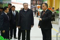 Пешвои миллат Эмомалӣ Раҳмон дар шаҳри Истаравшан корхонаи истеҳсолии обҳои шифобахши «Хаватаг»-ро ба истифода доданд