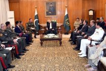 Мулоқоти Президенти Покистон Осиф Алӣ Зардорӣ бо Вазири мудофиаи Тоҷикистон Эмомалӣ Собирзода дар Исломобод