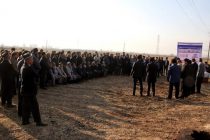 35-СОЛАГИИ ИСТИҚЛОЛИ ДАВЛАТӢ.  Дар деҳаи Себистони шаҳри Ҳисор мактаби нав бунёд мегардад