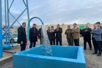 Сокинони деҳаи Фуруғдеҳи ноҳияи Хуросон бо оби тозаи нӯшокӣ таъмин шуданд