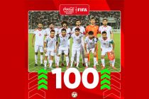 Дастаи мунтахаби Тоҷикистон оид ба футбол ба 100-гонаи беҳтаринҳои раддабандии ФИФА ворид гардид