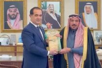 Сафири Тоҷикистон бо амири минтақаи Қаcими Арабистони Саудӣ мулоқот намуд