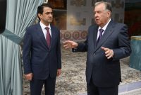 Президенти Ҷумҳурии Тоҷикистон Эмомалӣ Раҳмон ба бунёди бинои Мақомоти иҷроияи ҳокимияти давлатии ноҳияи Данғара санги асос гузоштанд