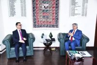 Сафири Тоҷикистон бо Вазири федералии адлияи Покистон мулоқот намуд