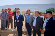 Муовини Сарвазири Тоҷикистон дар ноҳияи Ёвон бо ҷараёни корҳои бартарафсозии оқибатҳои офати табиӣ шинос шуд