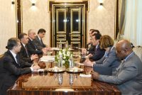 Сарвазири Тоҷикистон  Қоҳир Расулзода бо Мудири кулли Созмони озуқаворӣ ва кишоварзии СММ Тсюй Дунъюй мулоқот намуд