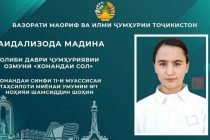 ХОНАНДАИ СОЛ.  Мадина Саидализода ғолиби даври ҷумҳуриявии озмун гардид