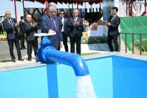 Президенти Ҷумҳурии Тоҷикистон Эмомалӣ Раҳмон дар ноҳияи Деваштич хатти нави оби полезиро бо дарозии 12 километр мавриди истифода қарор доданд