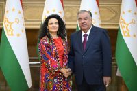 Президенти Ҷумҳурии Тоҷикистон Эмомалӣ Раҳмон директори иҷроияи Бунёди иқлими сабз Мафалда Дуартеро ба ҳузур пазируфтанд