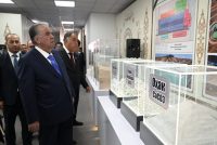 Сарвари давлат Эмомалӣ Раҳмон ба таври фосилавӣ ба бунёди корхонаҳои истеҳсоли семент дар шаҳри Истаравшан ва истеҳсоли оҳак дар ноҳияи Бобоҷон Ғафуров оғоз бахшиданд